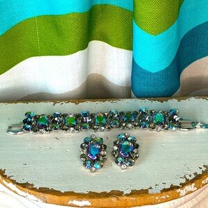 Juliana Rhinestone Bracelet and Earrings